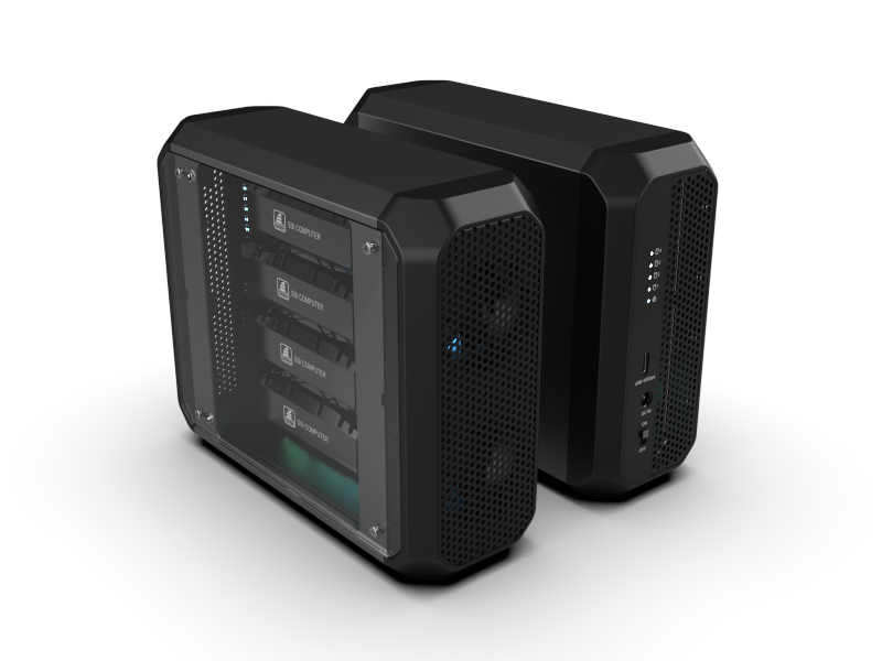 RGB USB4 4 Bay M.2 Enclosure